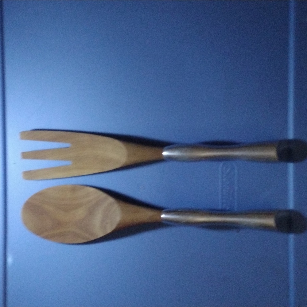 Nambe Cherry Salad servers